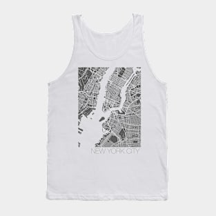 New York city map - gray Tank Top